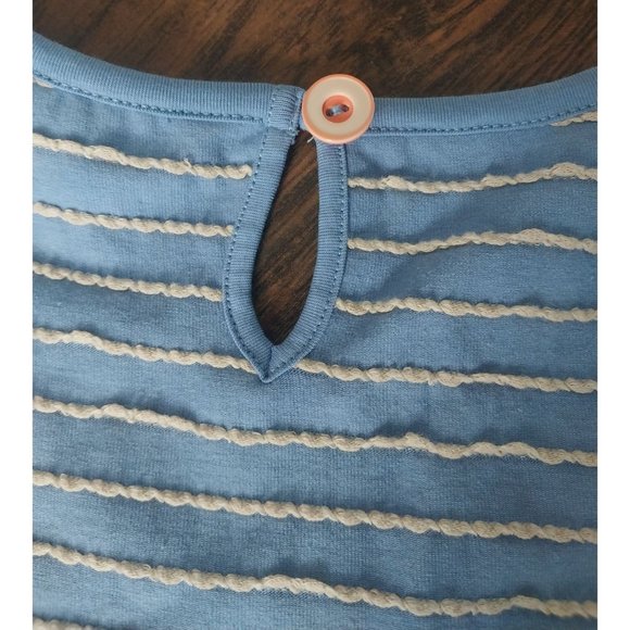 Matilda Jane Blue Exploration Striped Knit Dress Short Sleeve Womens Sz XS - Picture 7 of 10